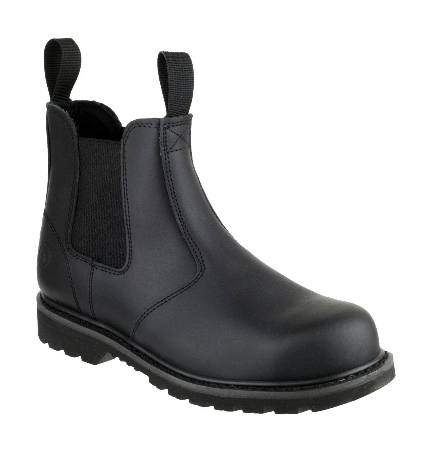 Amblers Safety Mens FS5 Pull-On Leather Safety Dealer Boots Black