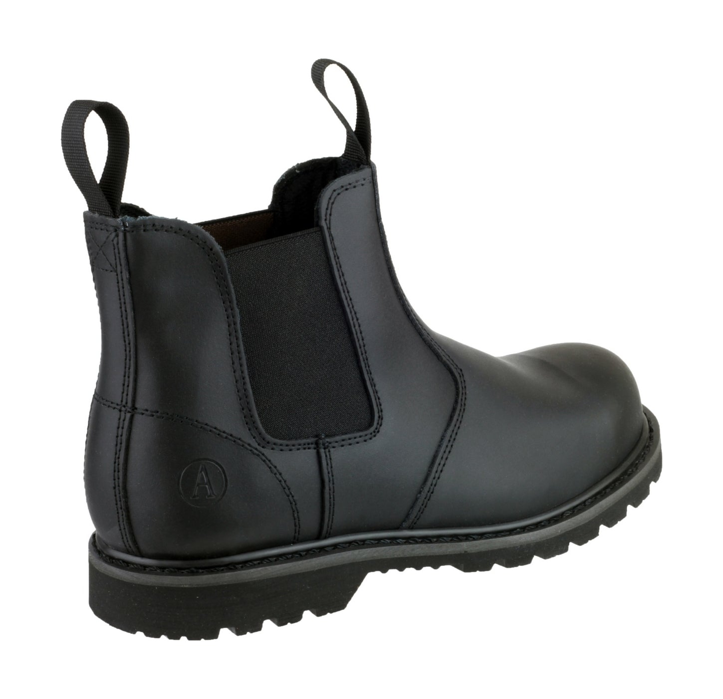 Amblers Safety Mens FS5 Pull-On Leather Safety Dealer Boots Black
