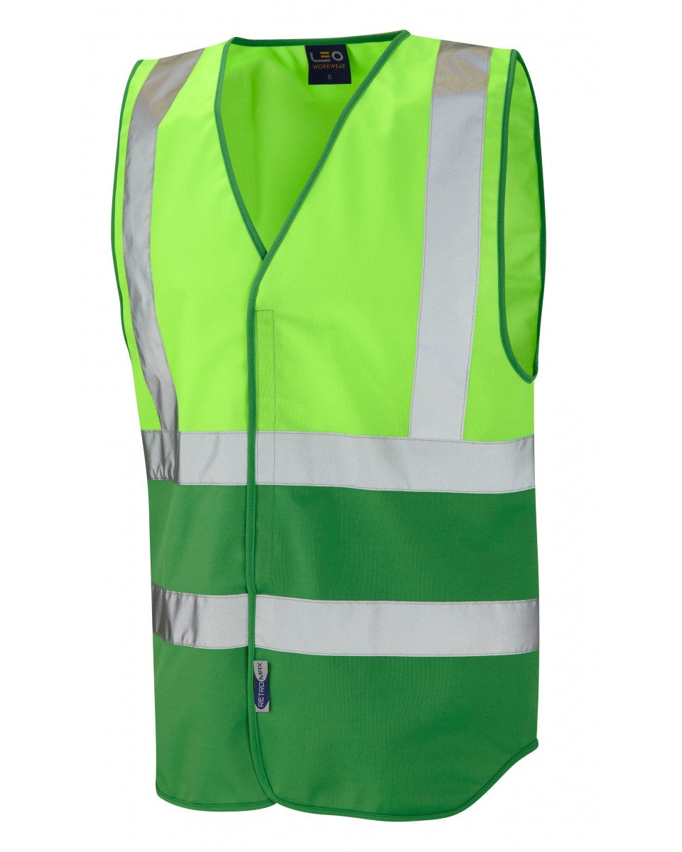 PILTON Coloured Reflective Waistcoat - LIME/GREEN