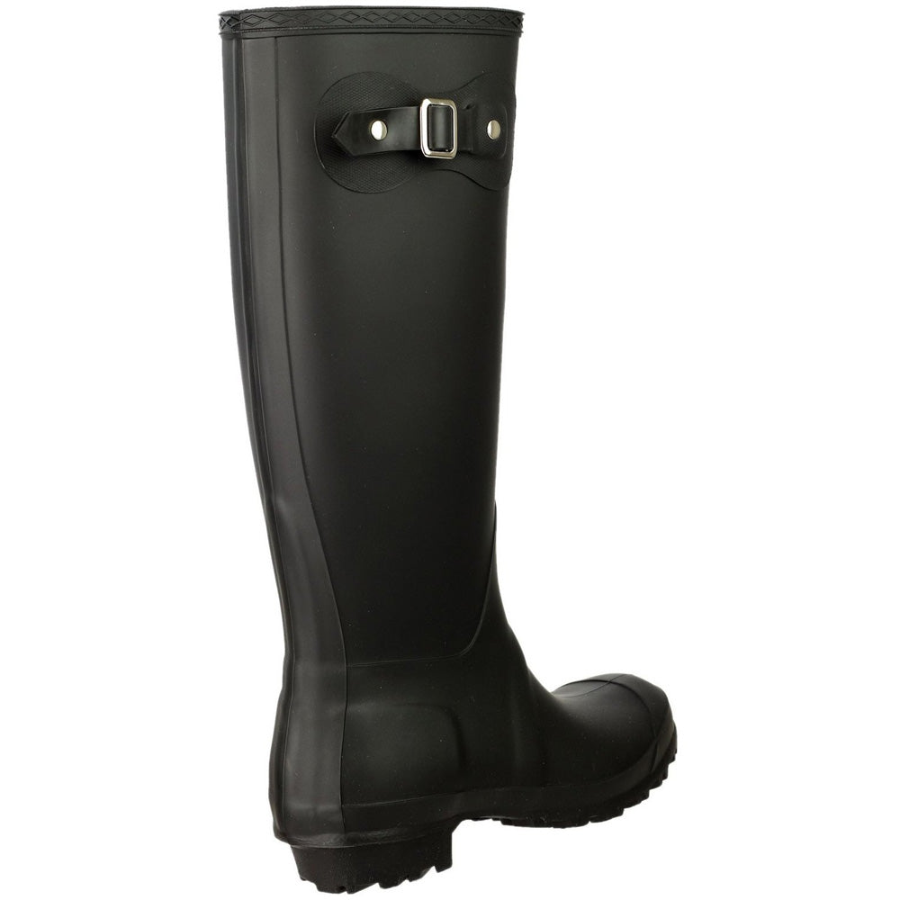 Cotswold Ladies Sandringham Buckled Welly Wellington Boot Black