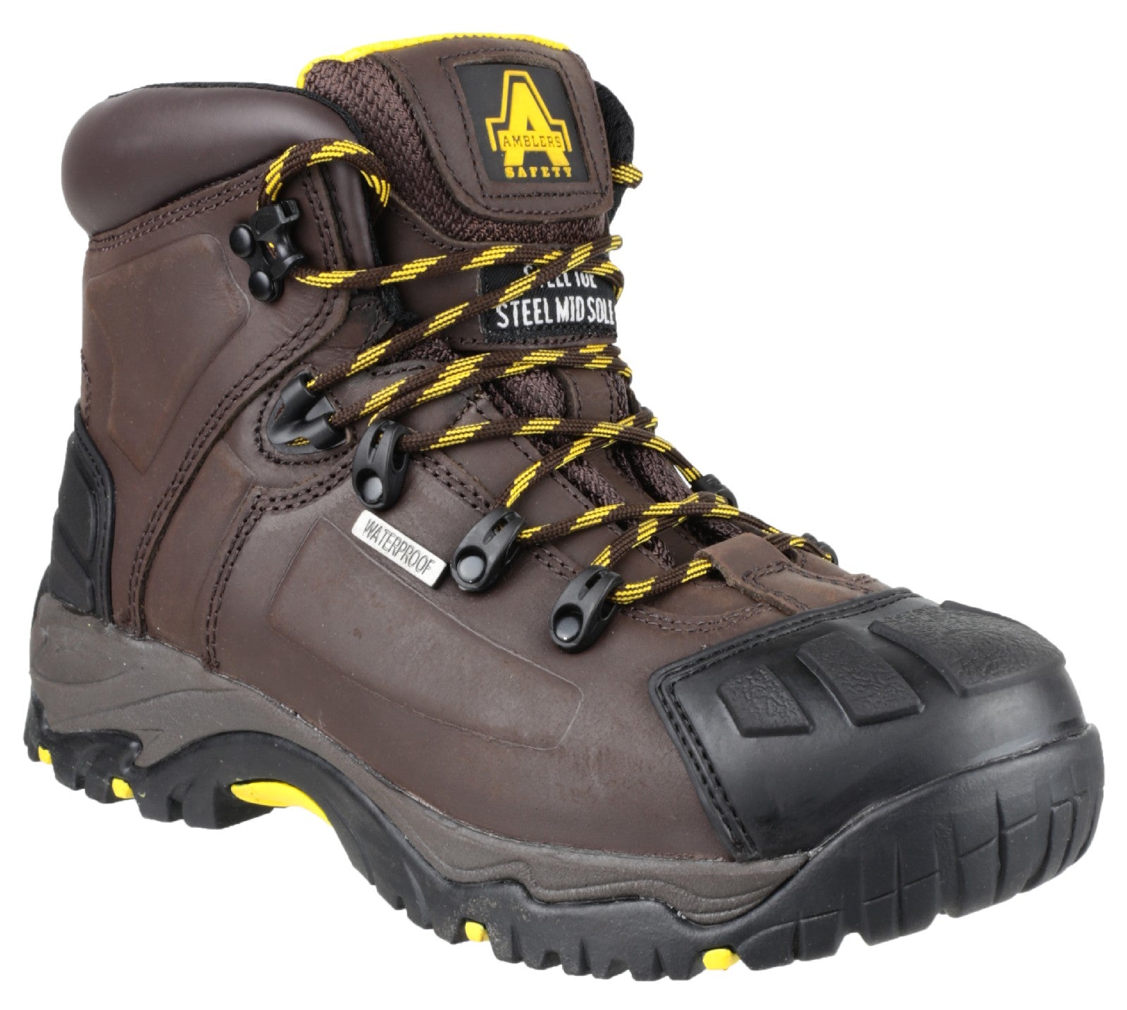 Amblers Safety Mens FS39 Leather Waterproof Safety Boots Brown