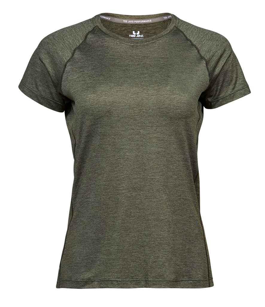 Tee Jays Ladies CoolDry™ T-Shirt - Olive Melange