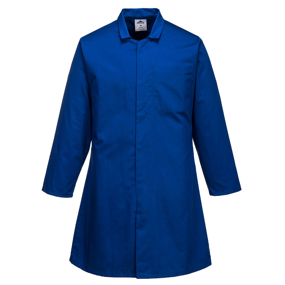 Men’s Food Coat, One Pocket - Royal Blue