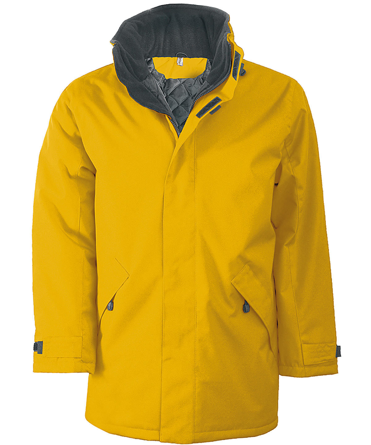 Quilted parka - Yellow/Dark Grey