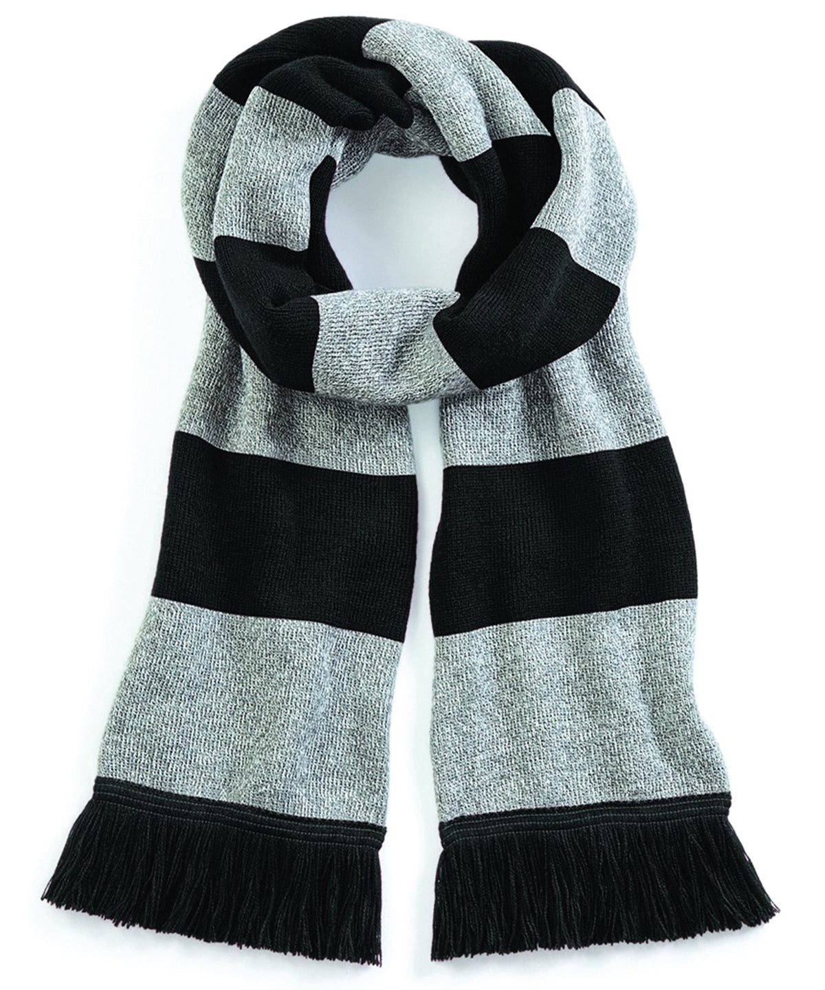Stadium scarf - Black/Heather Grey