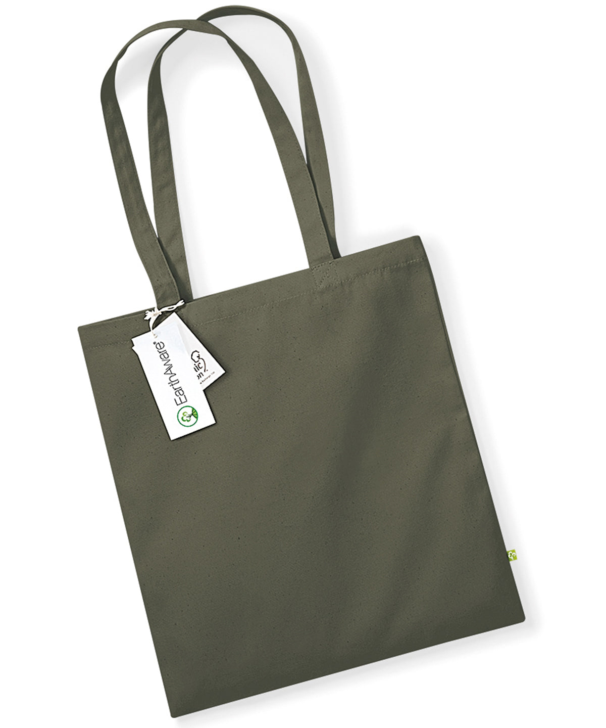 EarthAware® organic bag for life - Olive Green