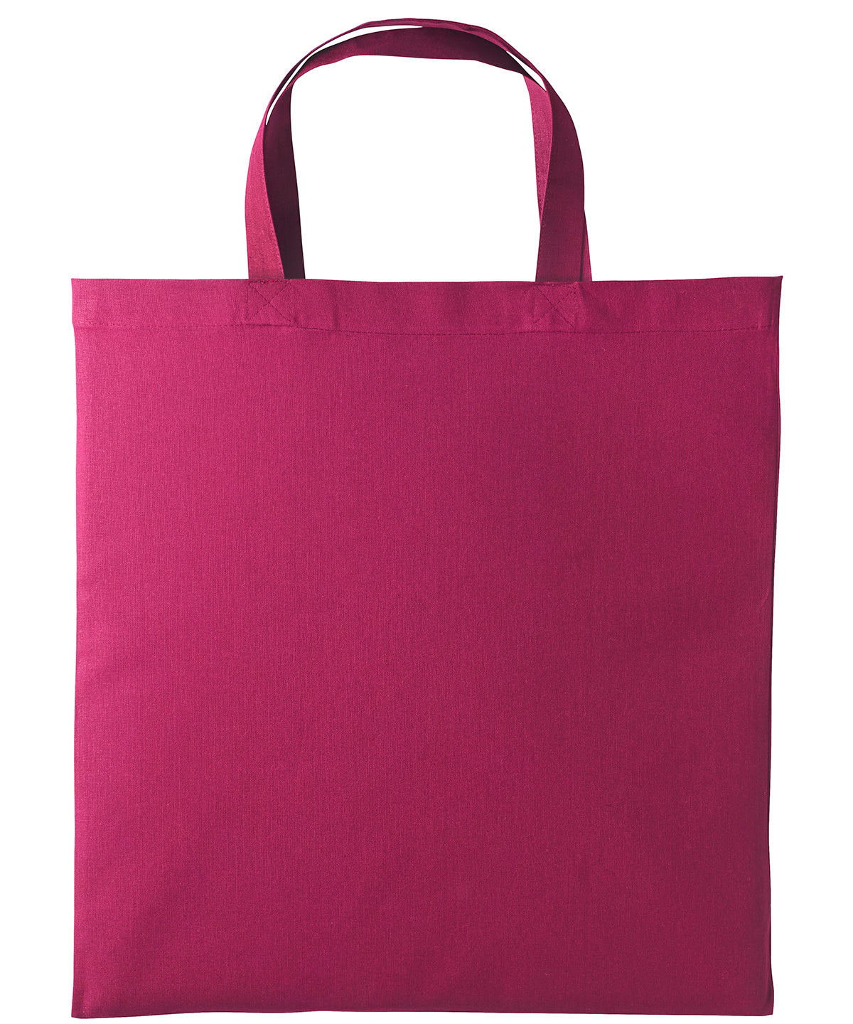 Cotton shopper short handle - Cranberry