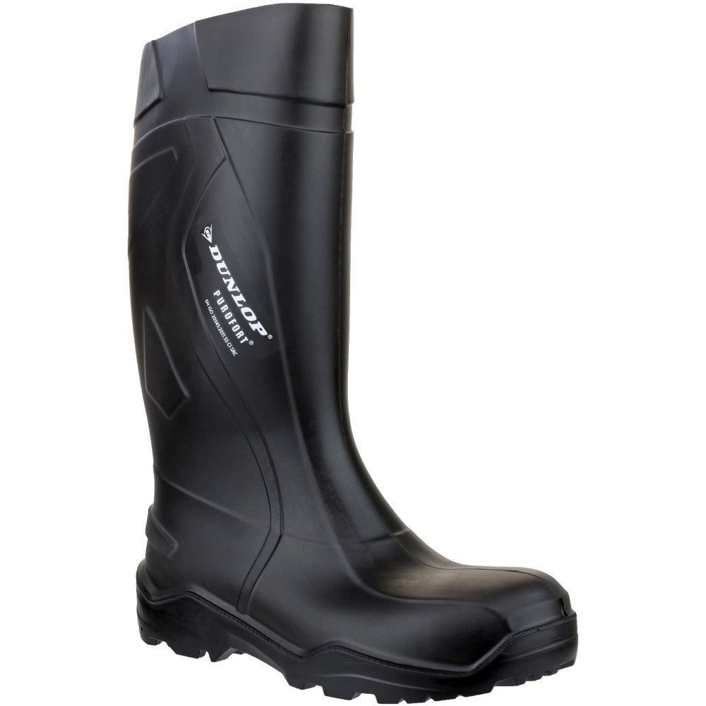 Dunlop Mens Purofort+ Plus Anti Slip SRC Safety Welly Wellington Boots