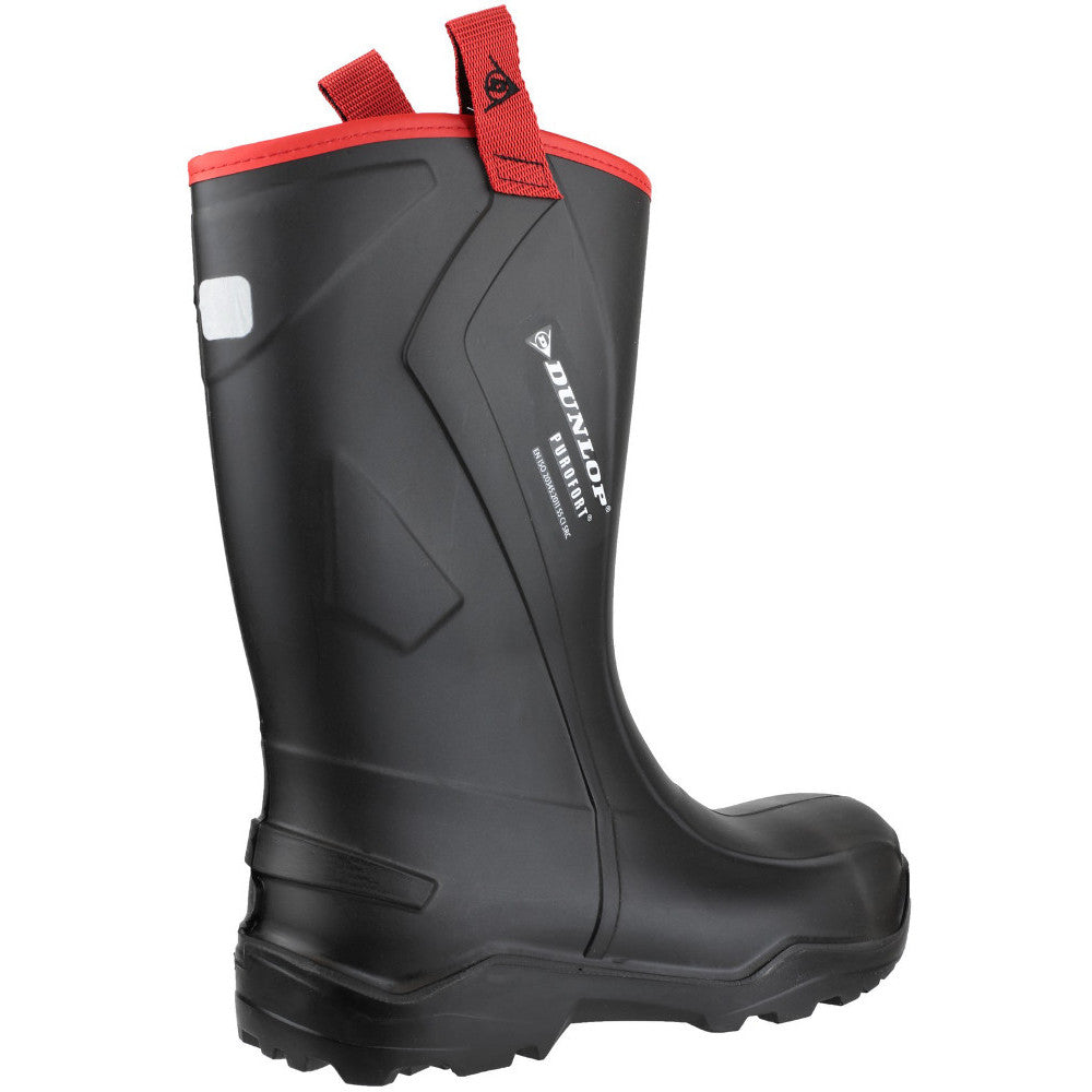 Dunlop Mens Purofort+ Rugged Steel Toe & Mid Safety Wellington Boots