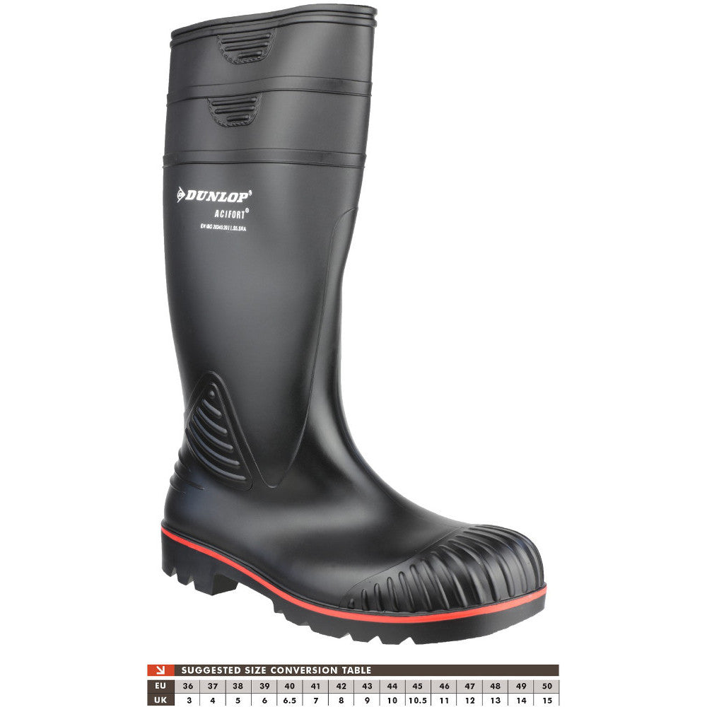 Dunlop Mens Acifort Heavy Duty Full Safety Wellington A442031