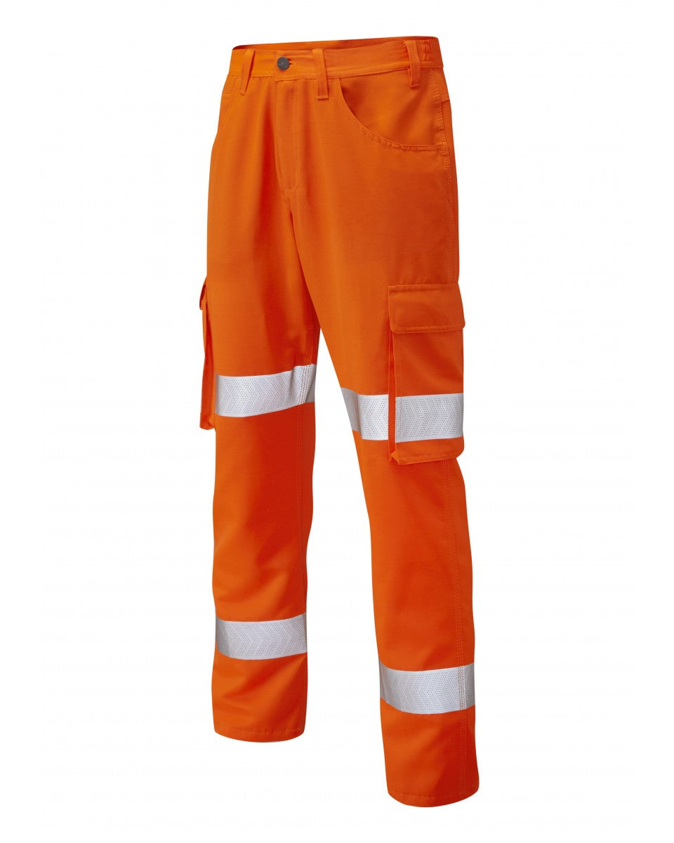 YELLAND ISO 20471 Cl 1 Lightweight Poly/Cotton Cargo Trouser - HV Orange