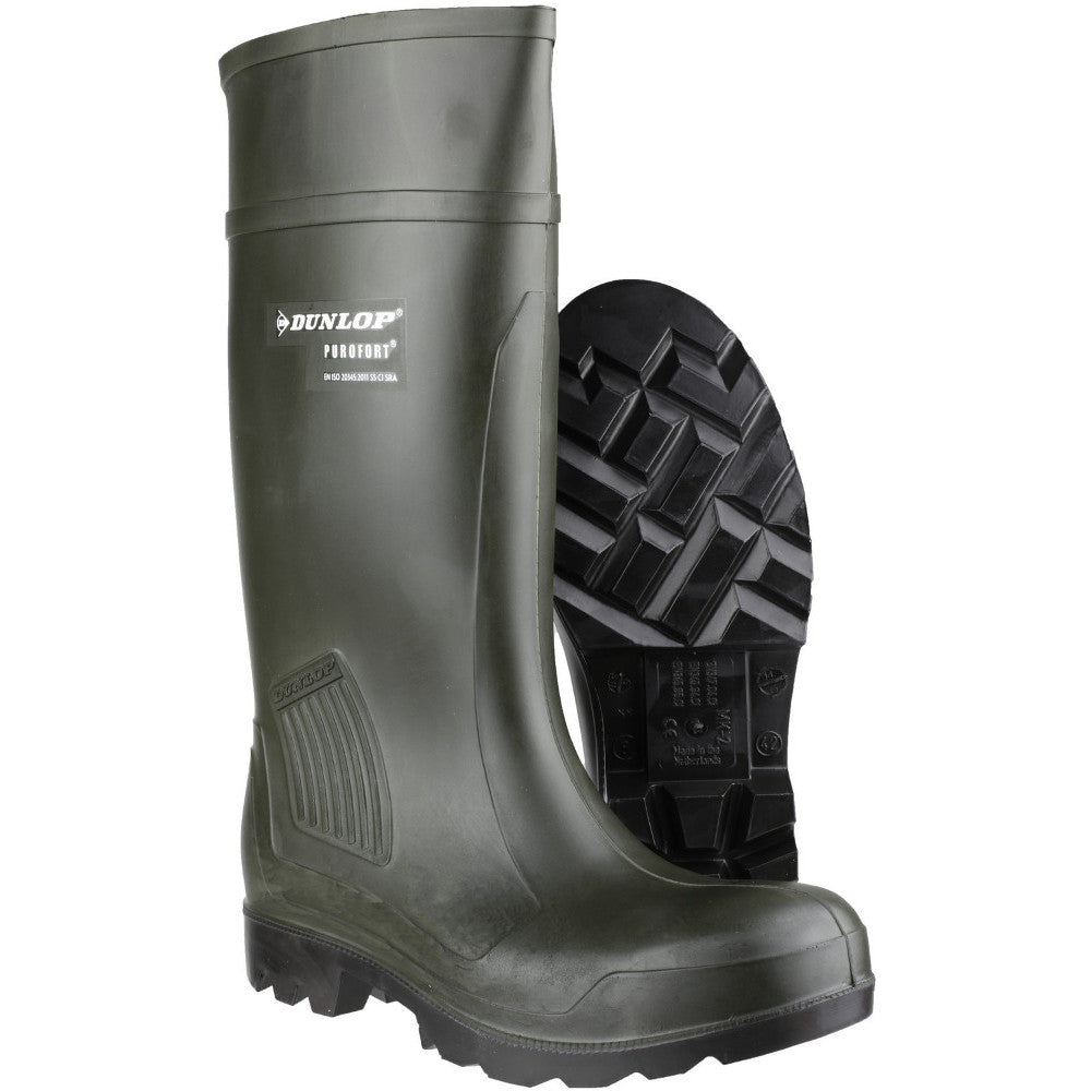 Dunlop Mens Purofort Professional Steel Toe & Mid Safety Welly Boots
