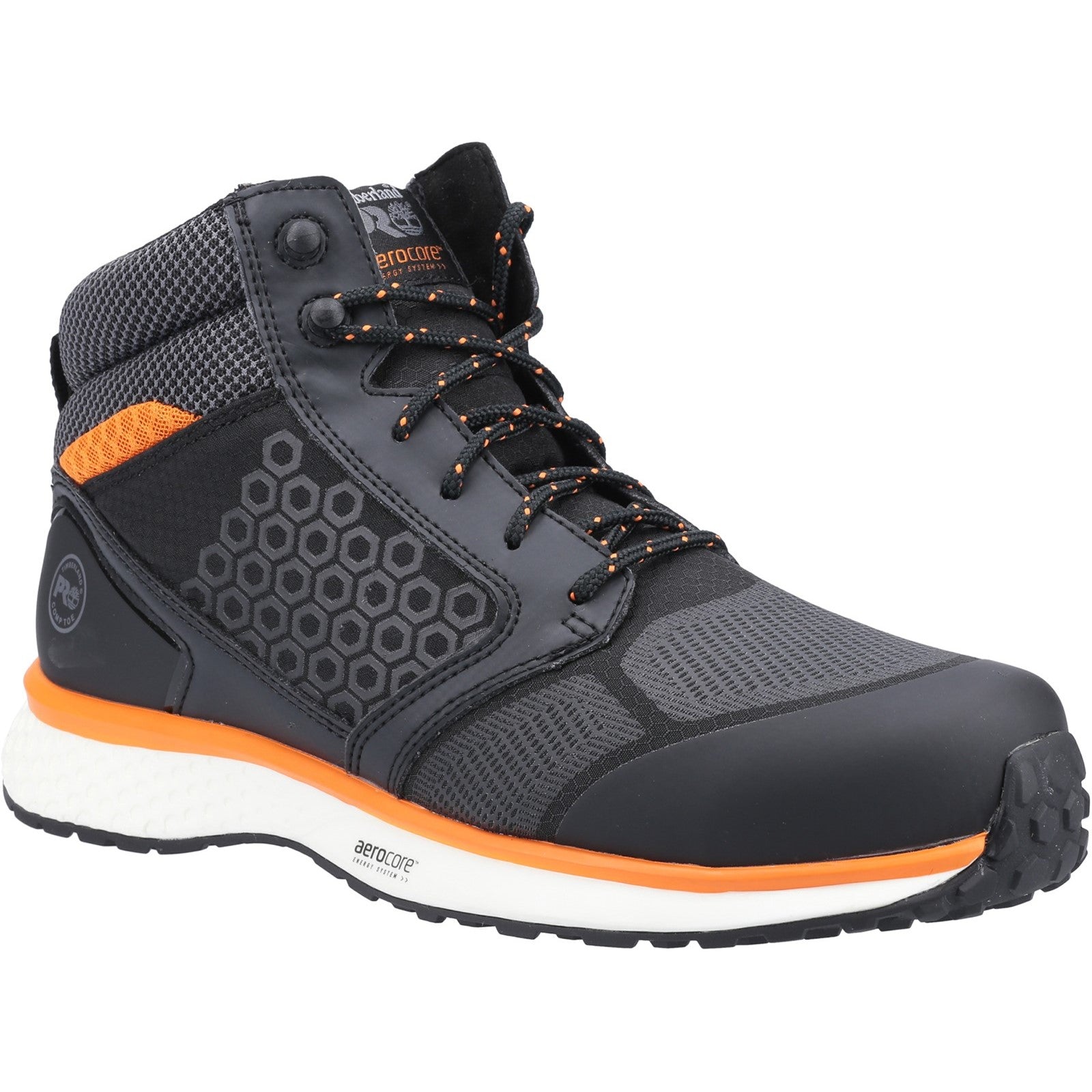 Reaxion Mid Composite Safety Boot - Black/Orange