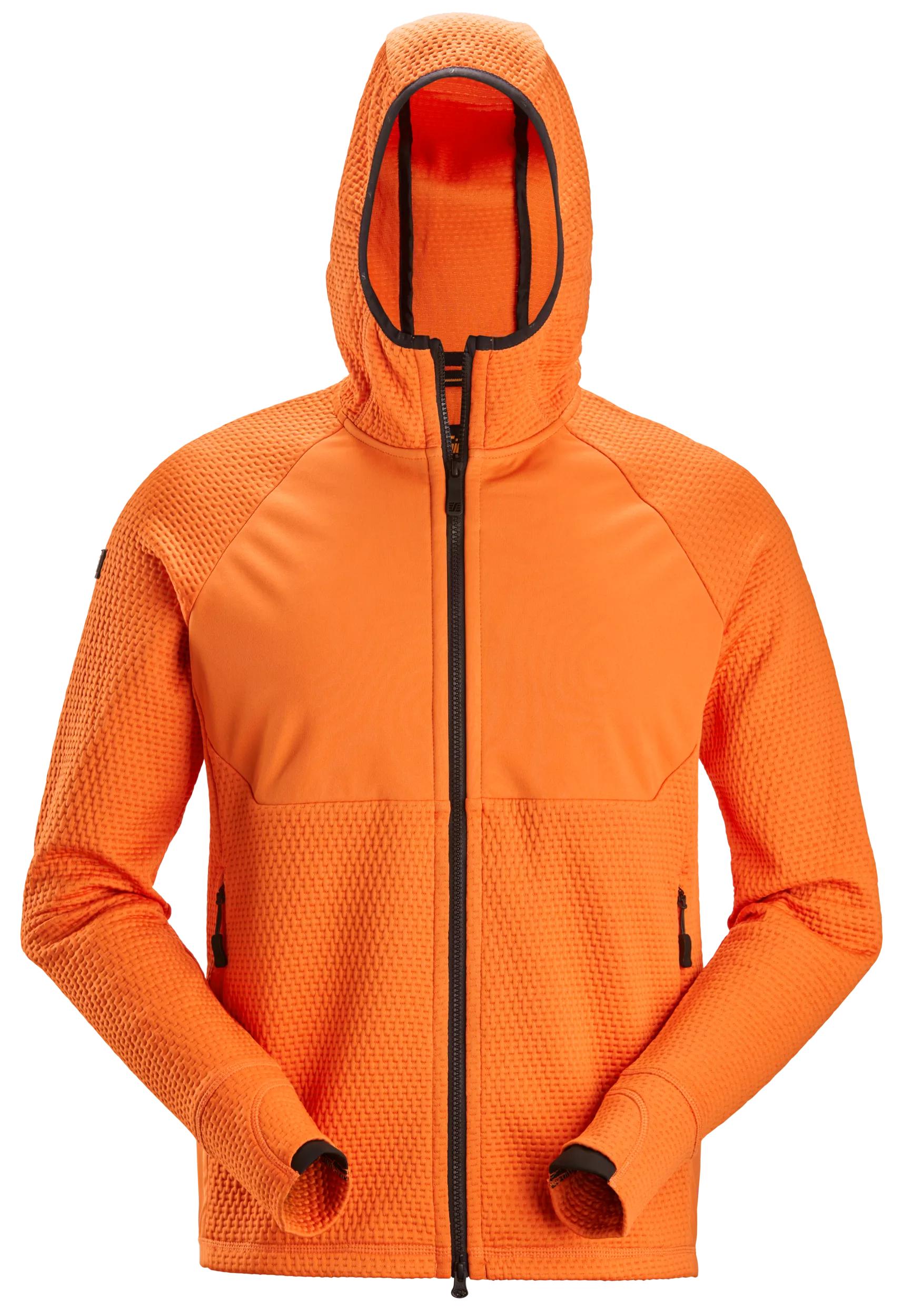 FlexiWork, Full-Zip Midlayer Hoodie - 4141 - Warm Orange