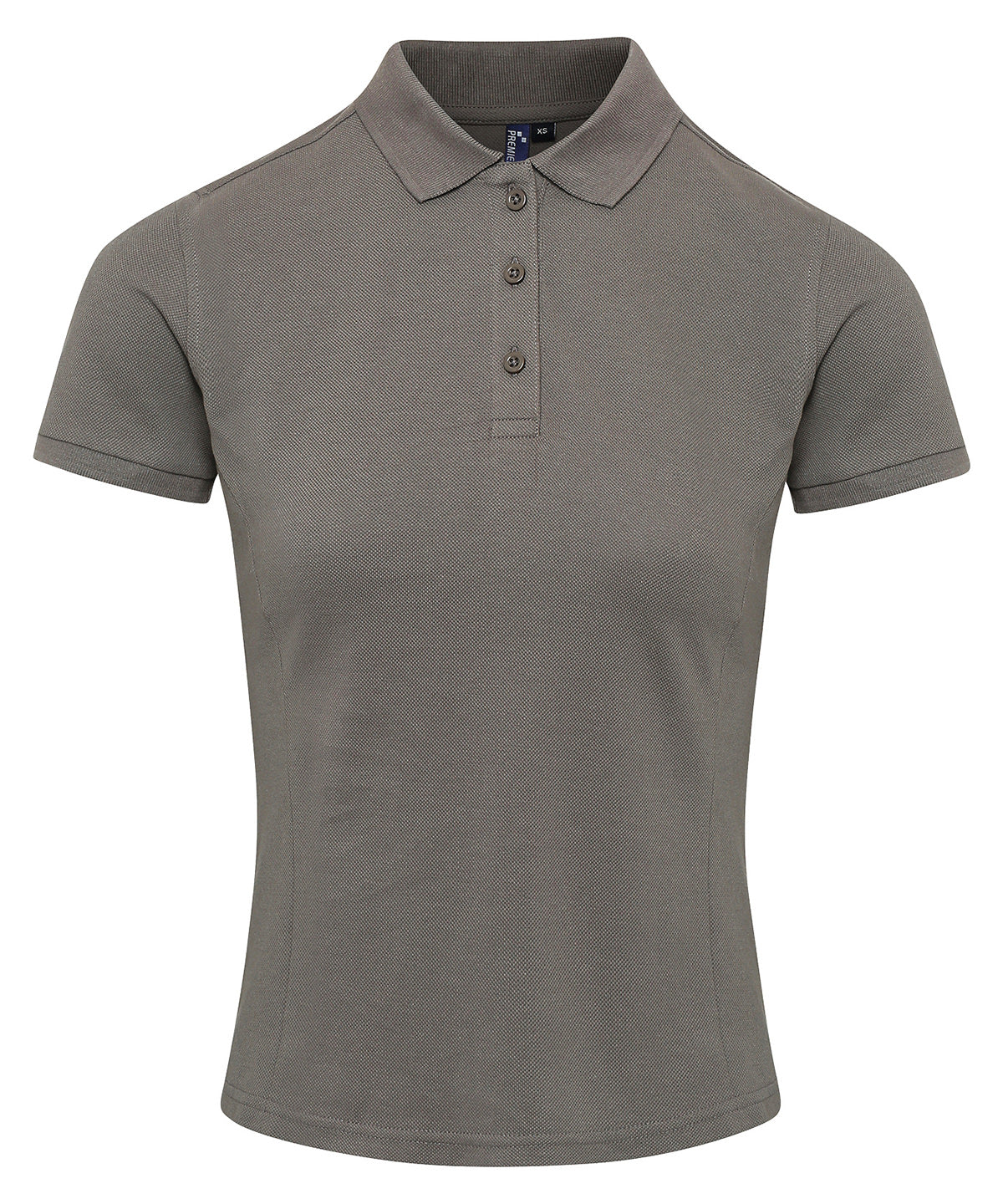 Women's Coolchecker plus piqué polo with CoolPlus® - Dark Grey