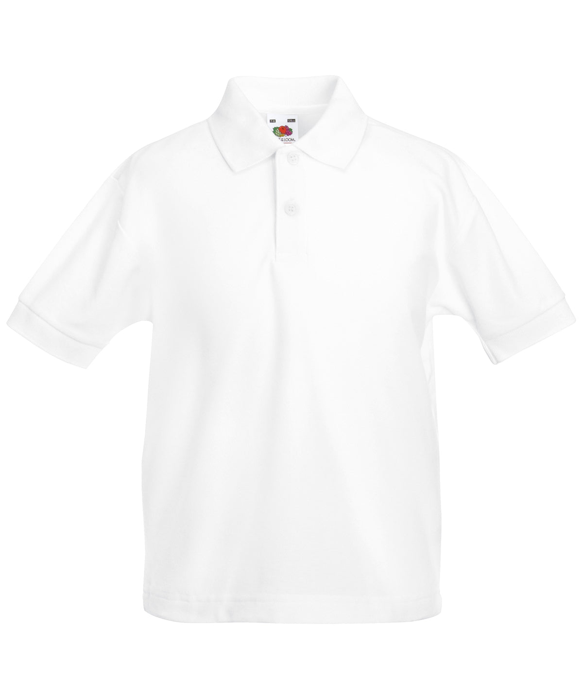 Kids 65/35 piqué polo - White