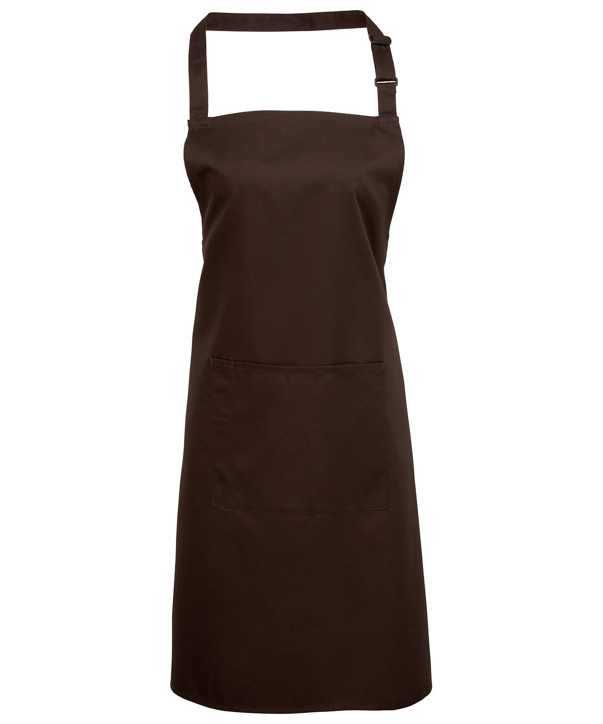 Colours Bib Apron with Pocket - Brown