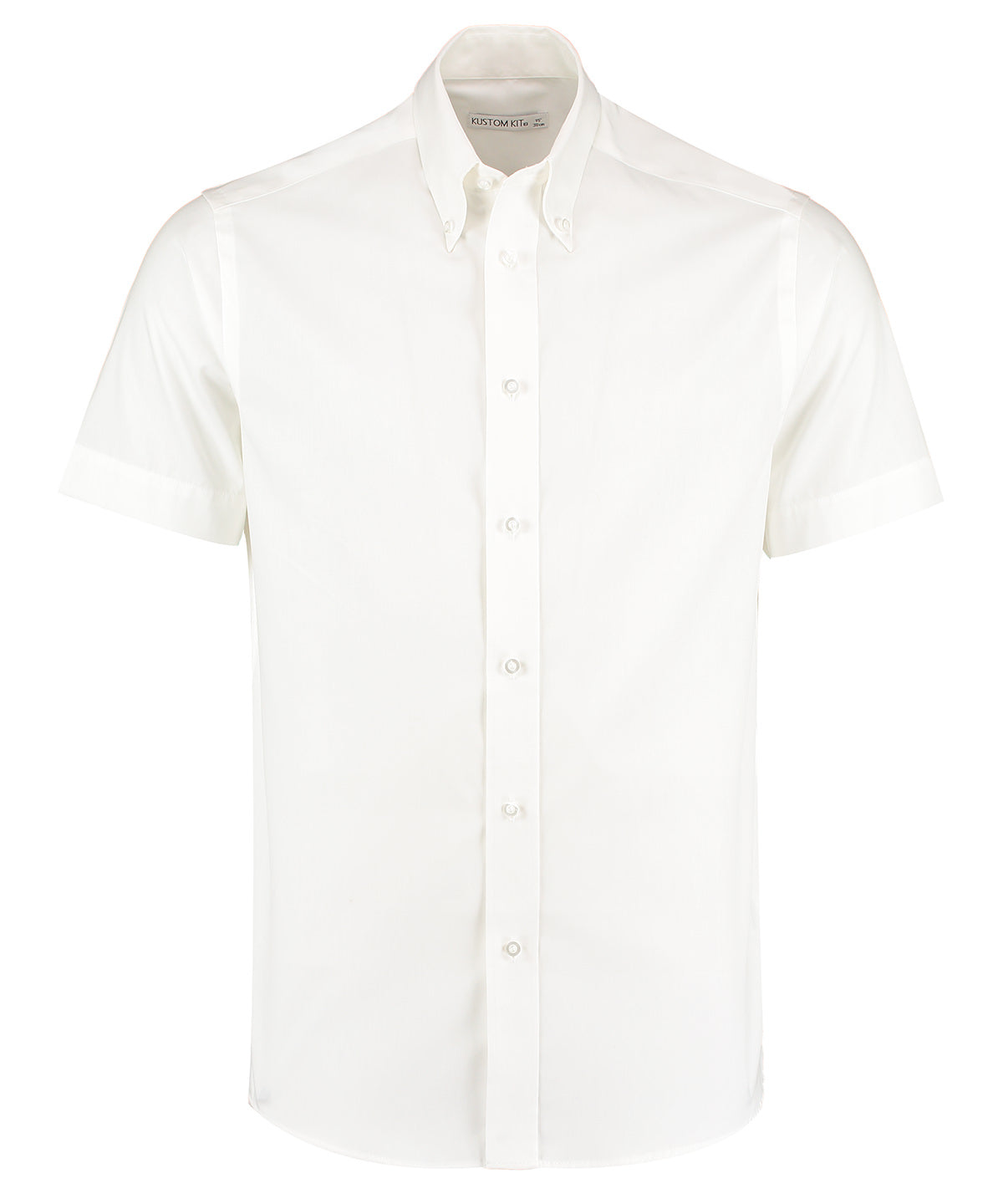 Premium Oxford shirt short-sleeved (tailored fit) - White