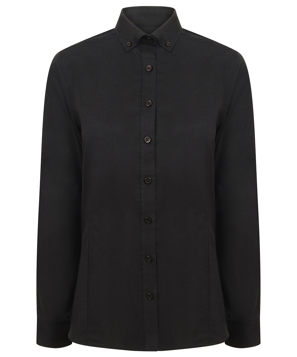 Women's modern long sleeve Oxford shirt - Black