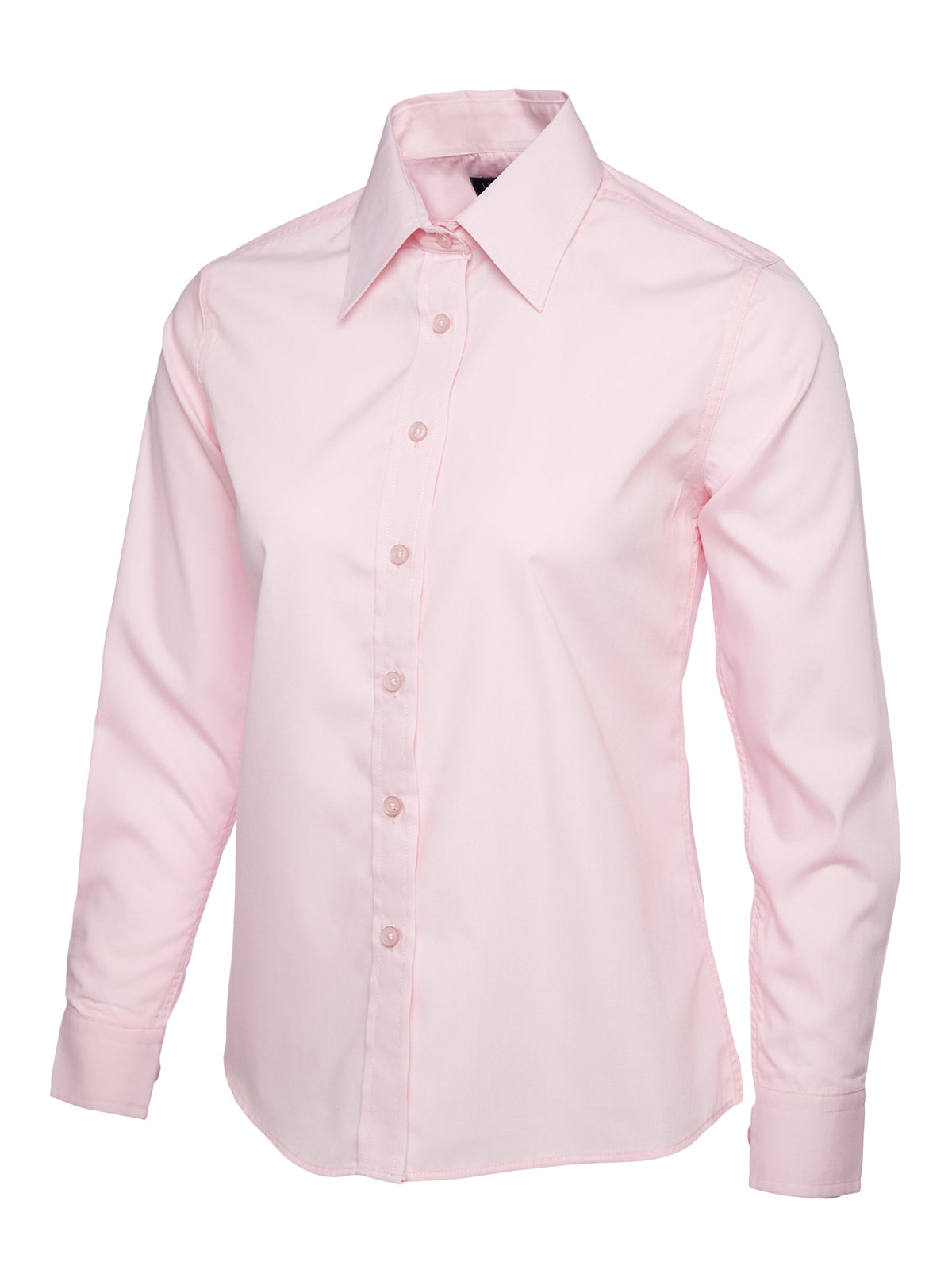 Ladies Poplin Full Sleeve Shirt - Pink