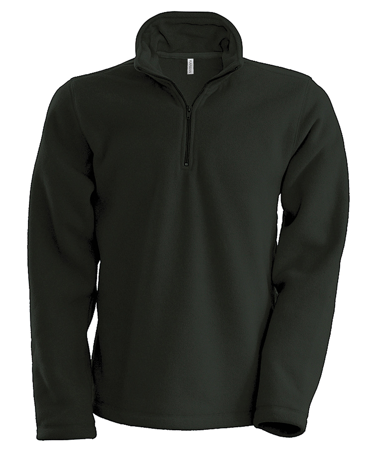 Enzo zip neck microfleece jacket - Dark Grey