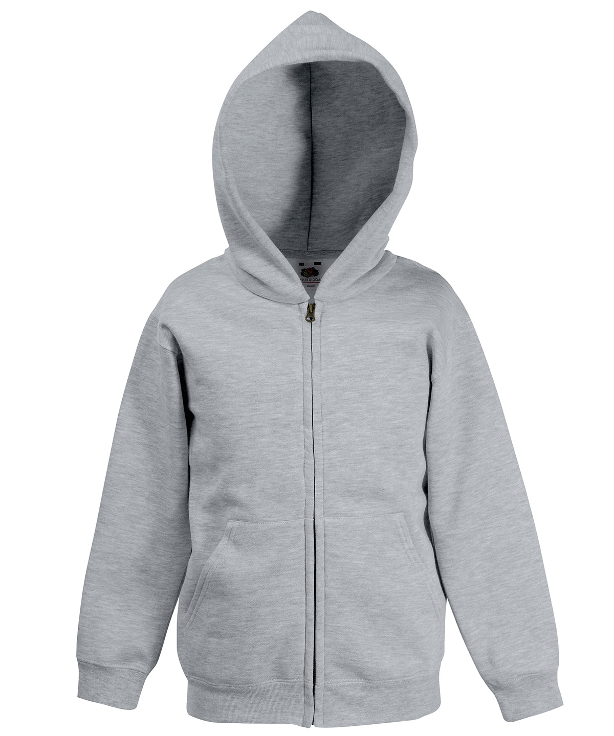 Kids classic hooded sweatshirt jacket - Heather Grey