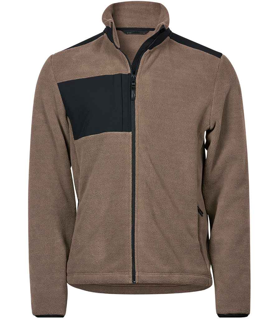 Tee Jays Mountain Fleece Jacket - Clay/Black