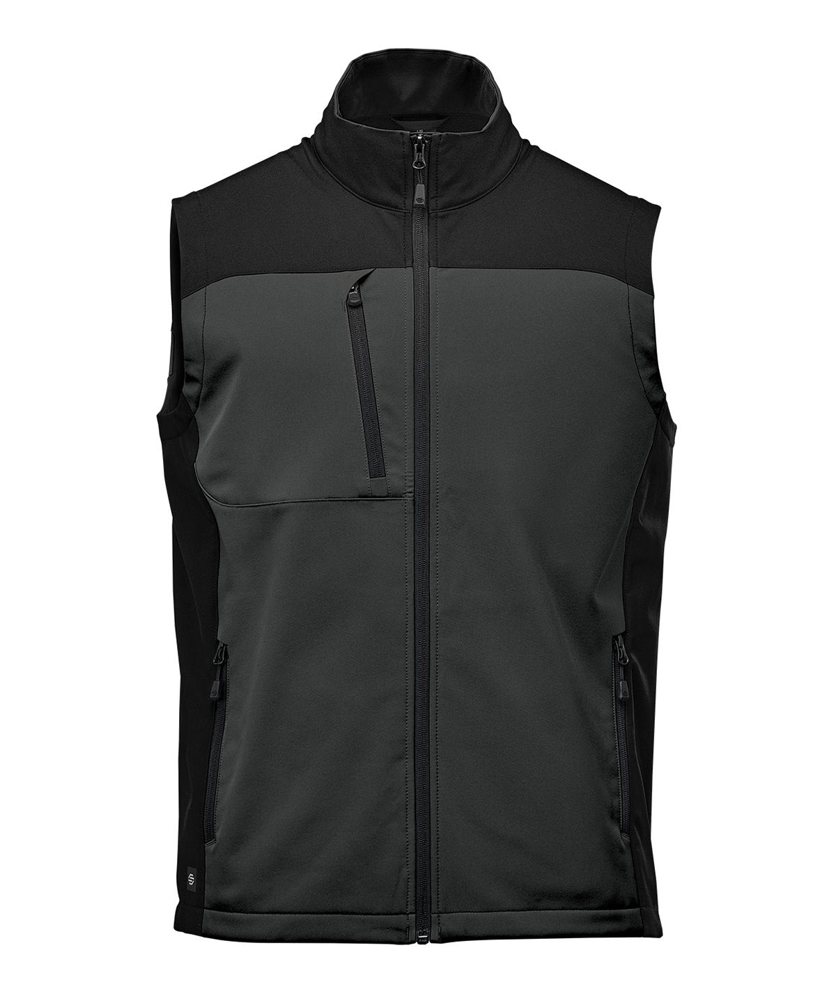 Cascades softshell vest - Dolphin/Black