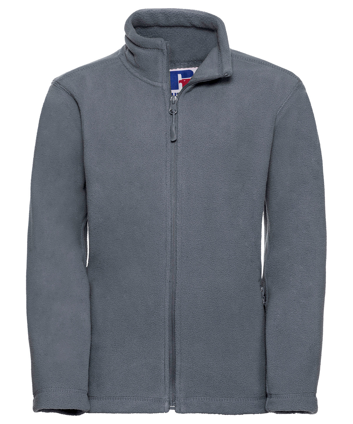 Kids full-zip outdoor fleece - Convoy Grey