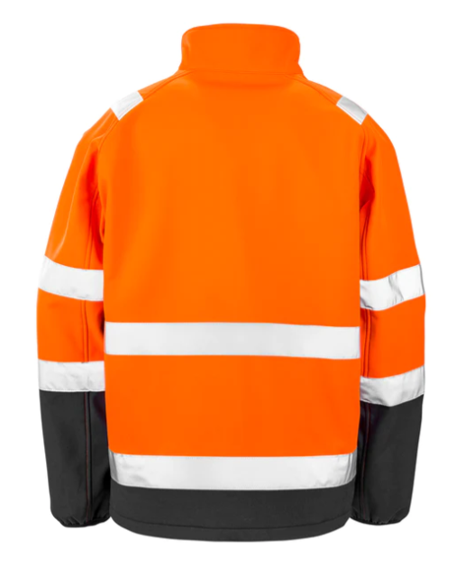 Printable safety softshell jacket