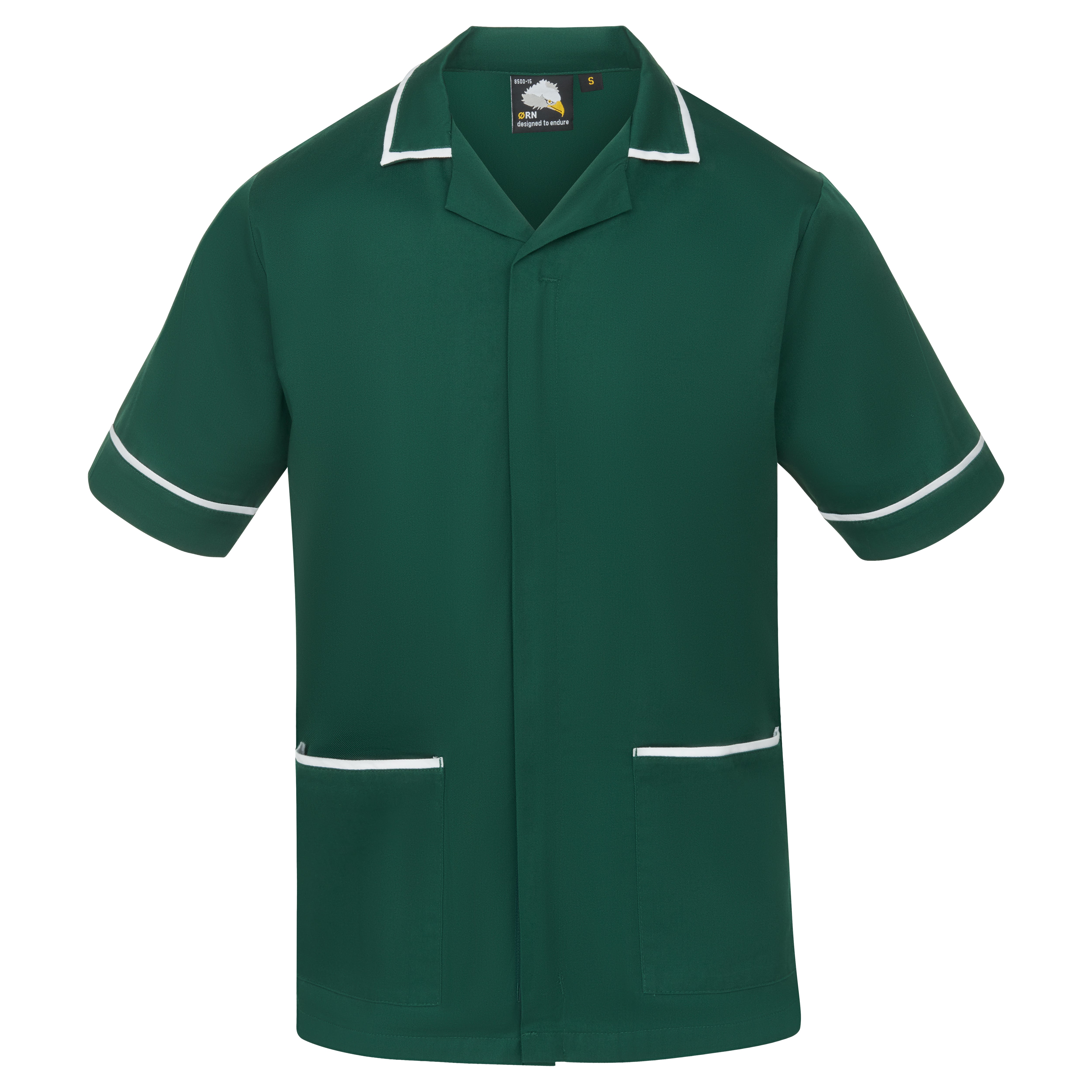 Darwin Male Tunic - Bottle With White Trim