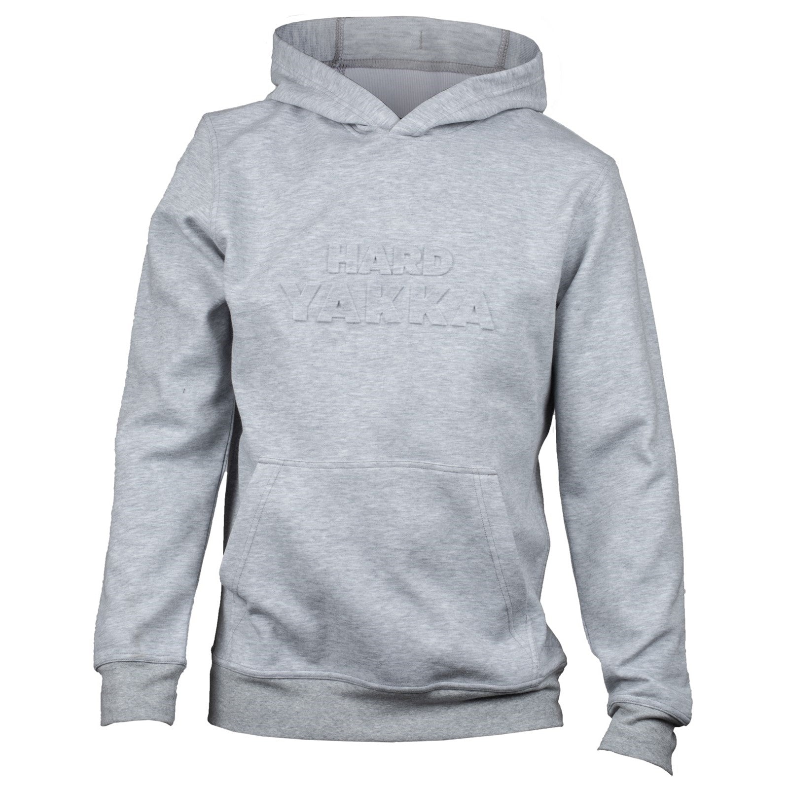 Embossed Pullover Hoodie - Light Grey Marle