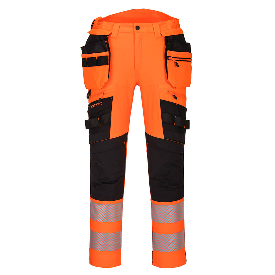 DX4 Hi-Vis Detachable Holster Pocket Trouser - Orange/Black
