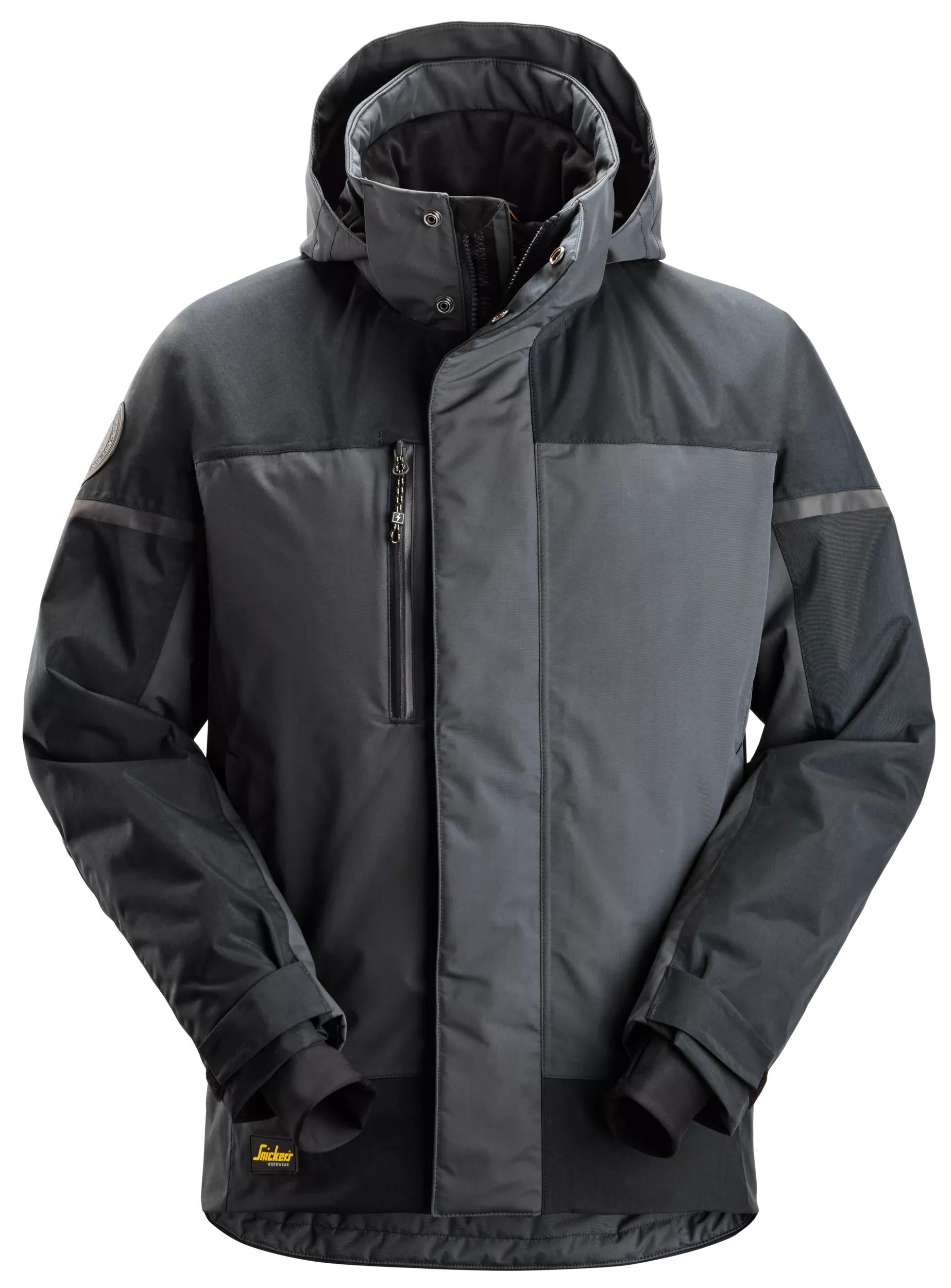 AllroundWork, Waterproof Insulated Jacket - 5859 - Steel Grey\Dk Steel Grey