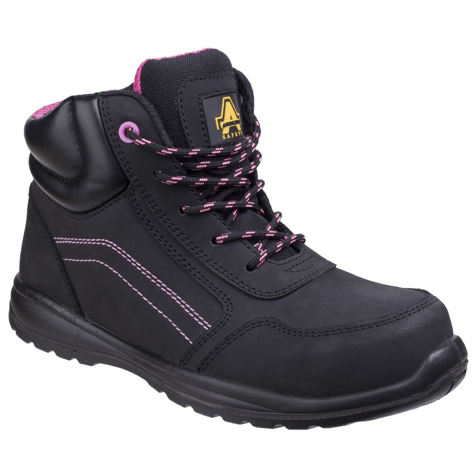 AS601 Lydia Composite Safety Boot With Side Zip - Black