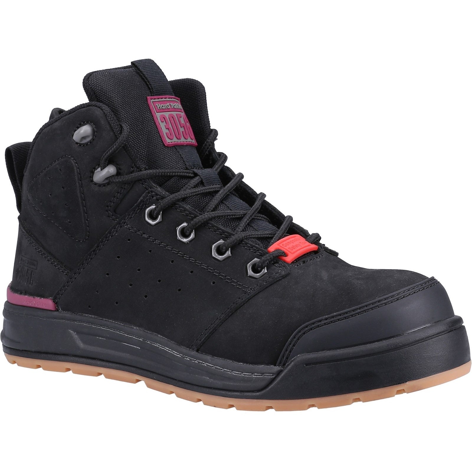 3056 PR Side Zip Safety Boot - Black