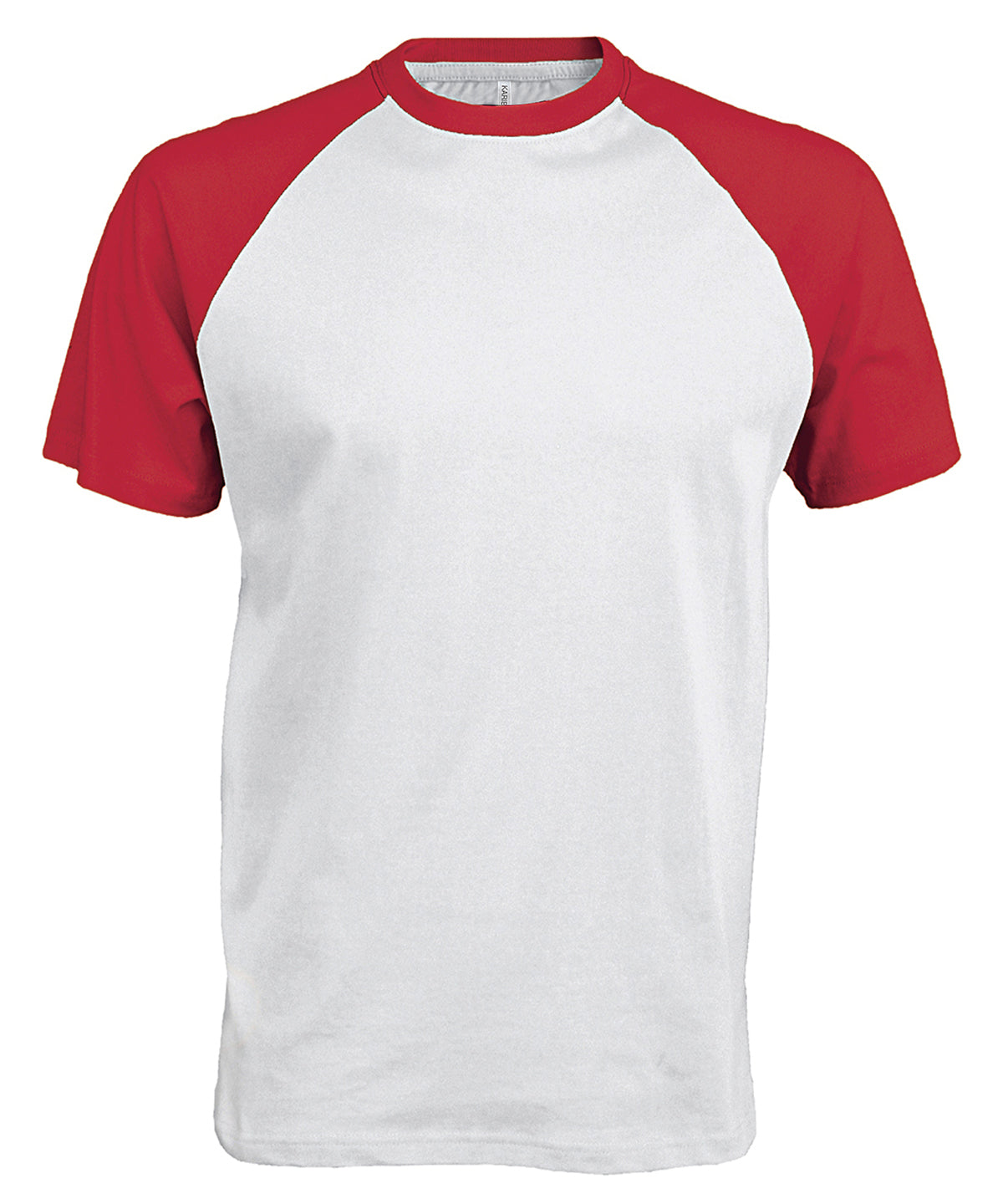 Baseball Short-sleeved two-tone T-shirt - White/Red