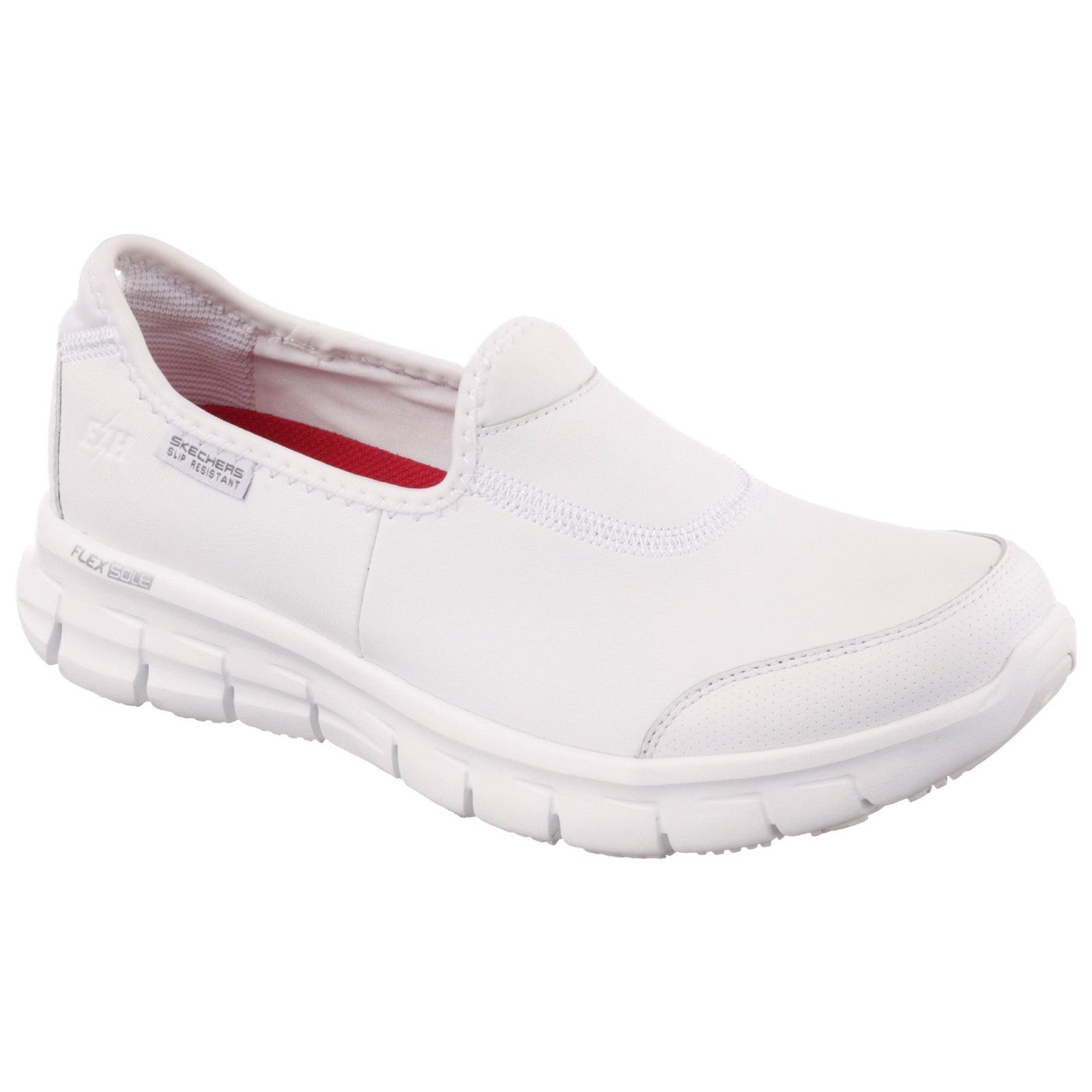 Sure Track Slip Resistant Occupational Shoe - White