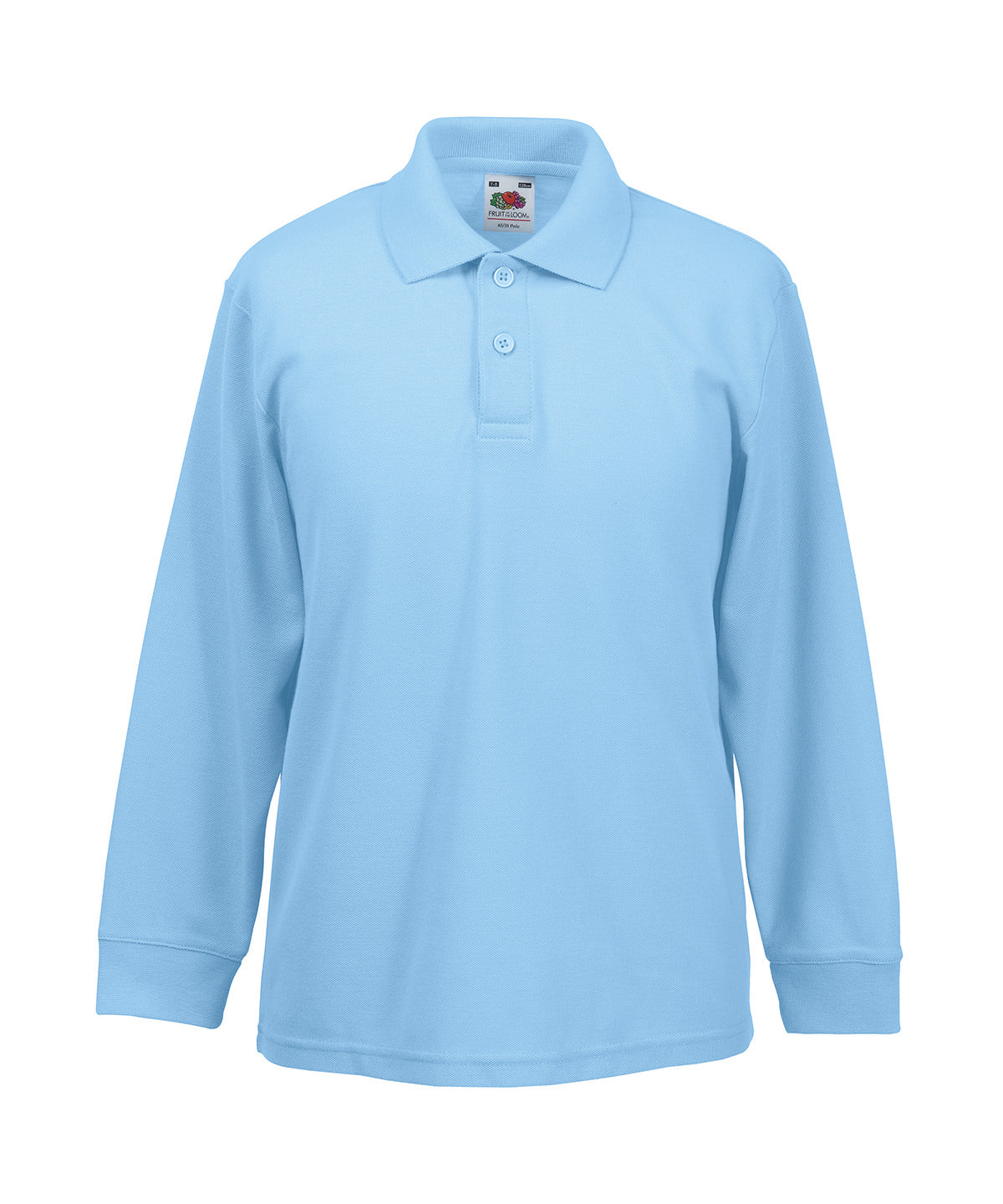 Kids long sleeve 65/35 polo - Sky