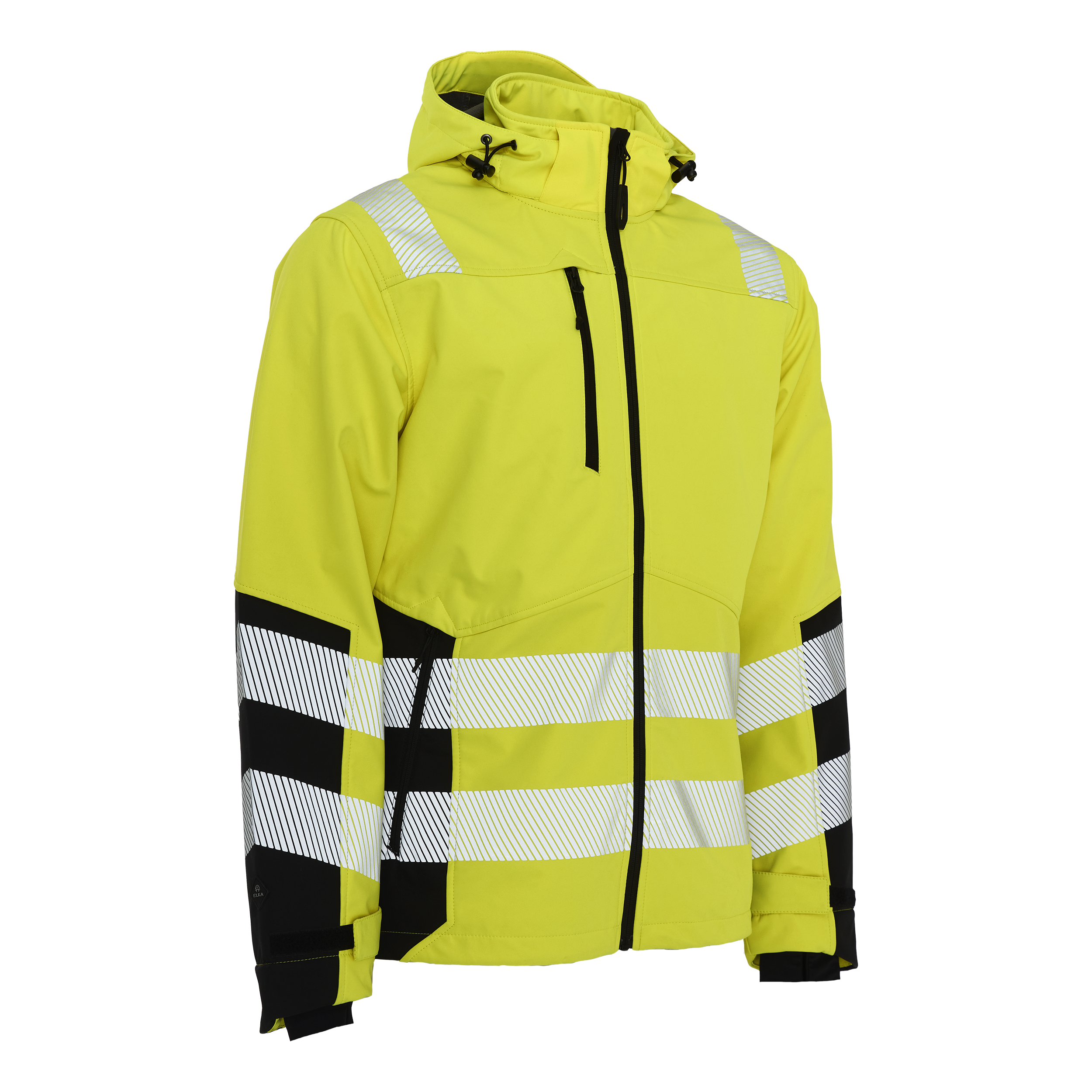 Visible Xtreme Recycled Softshell Jacket - Fl.Yell/Black