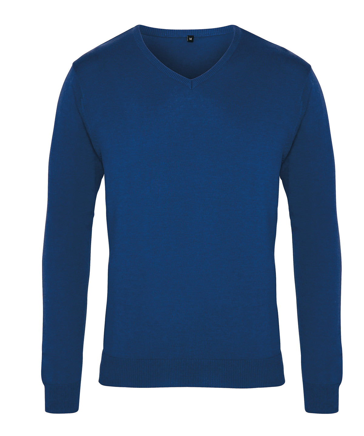 V-neck knitted sweater - Royal