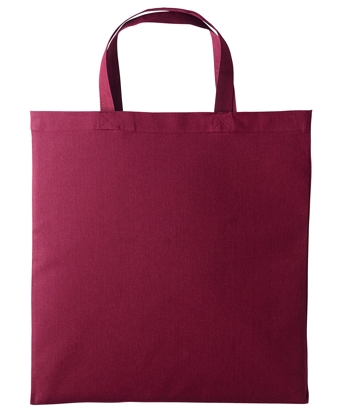 Cotton shopper short handle - Burgundy