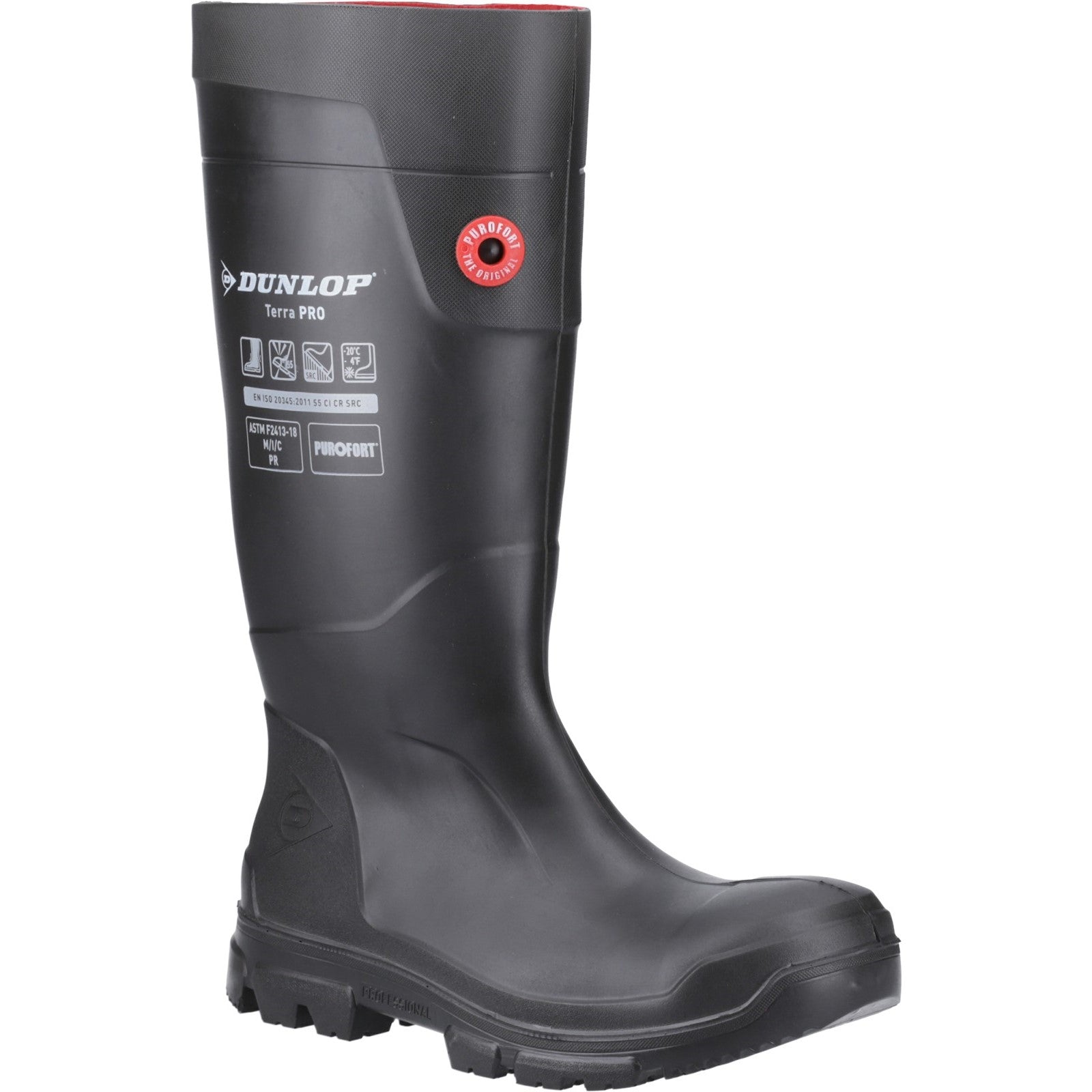 TerraPro Full Safety Wellington - Black