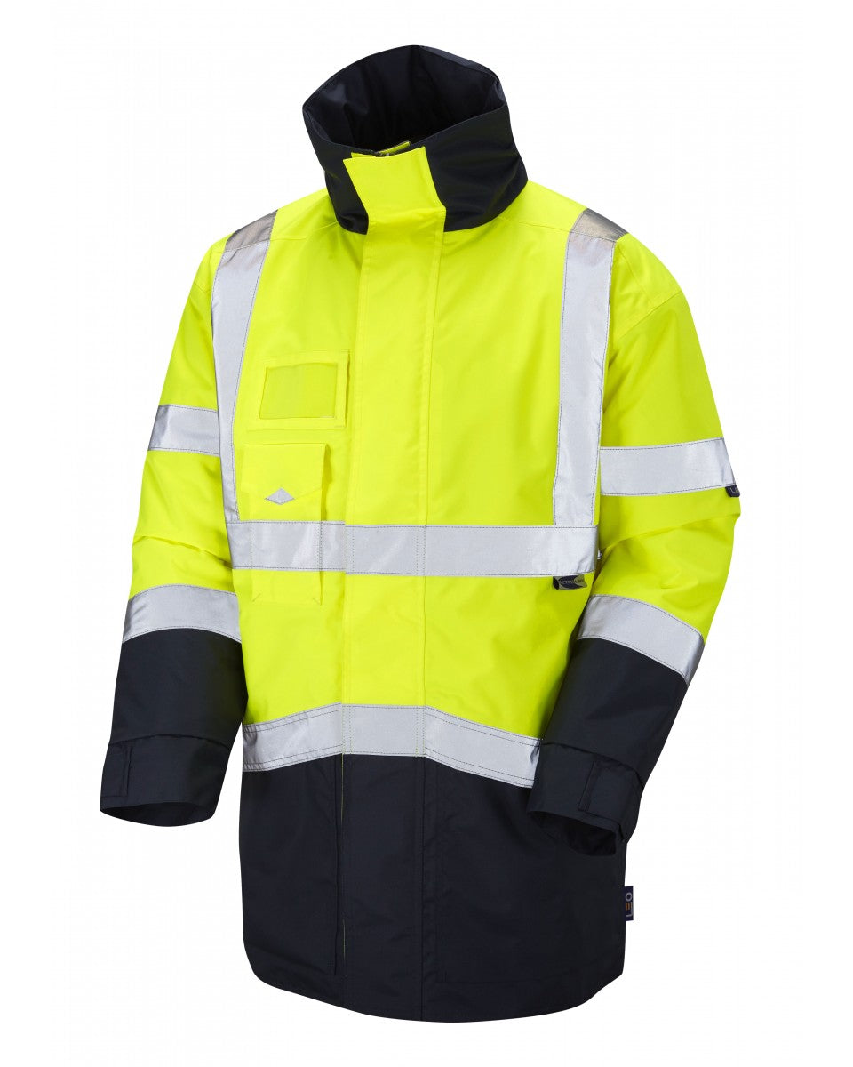 MARWOOD ISO 20471 Cl 3 Superior Anorak - HV YELLOW/NAVY