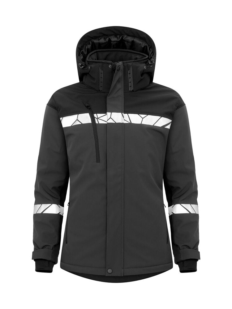 7418 SOFTSHELL JACKET PADDED, WOMEN
7418 SOFTSHELL JACKET PADDED, WOMEN 9910-VIZ - Grey/Black