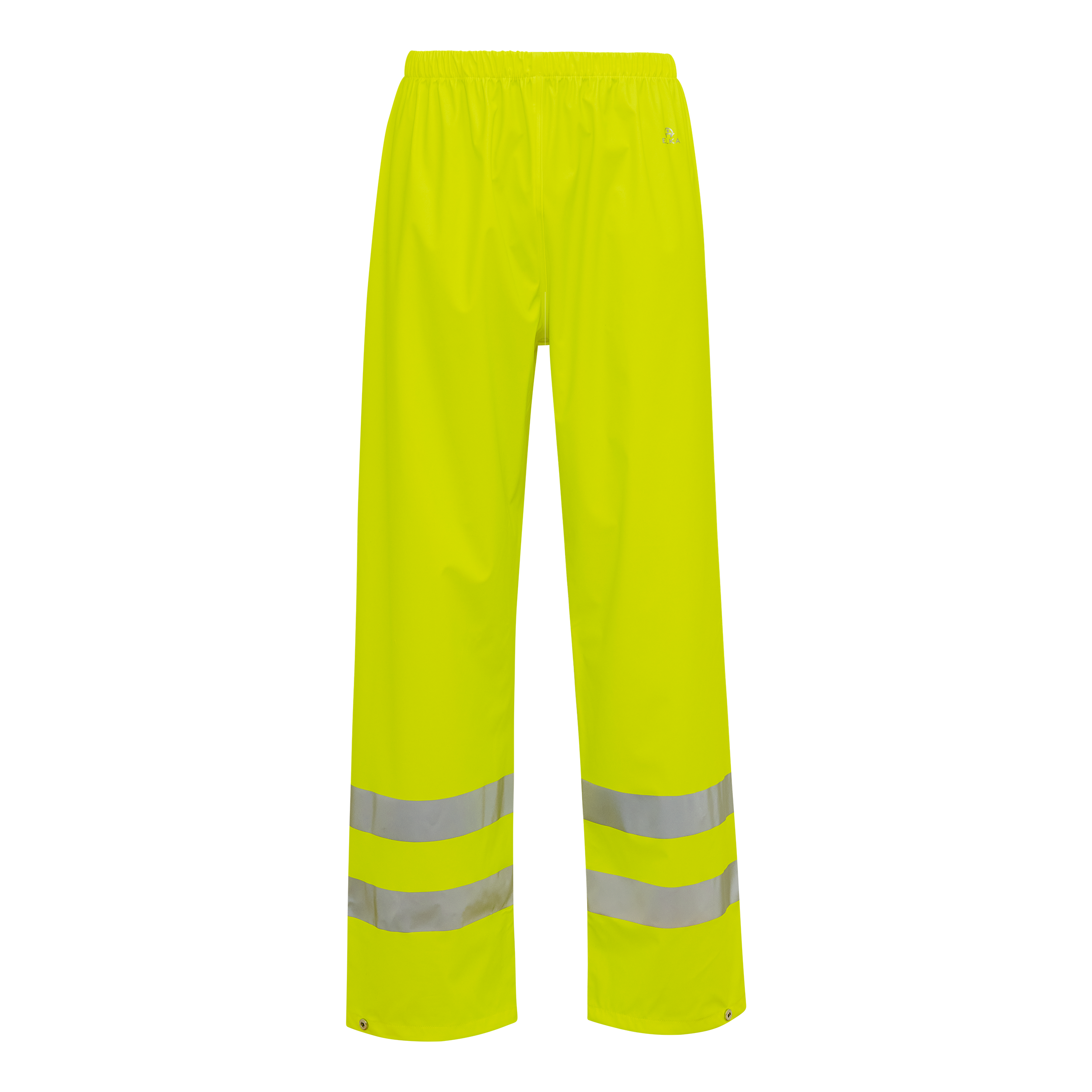 Dry Zone Visible Rain Trousers Hi-Vis with reflective stripes - Fl.yellow