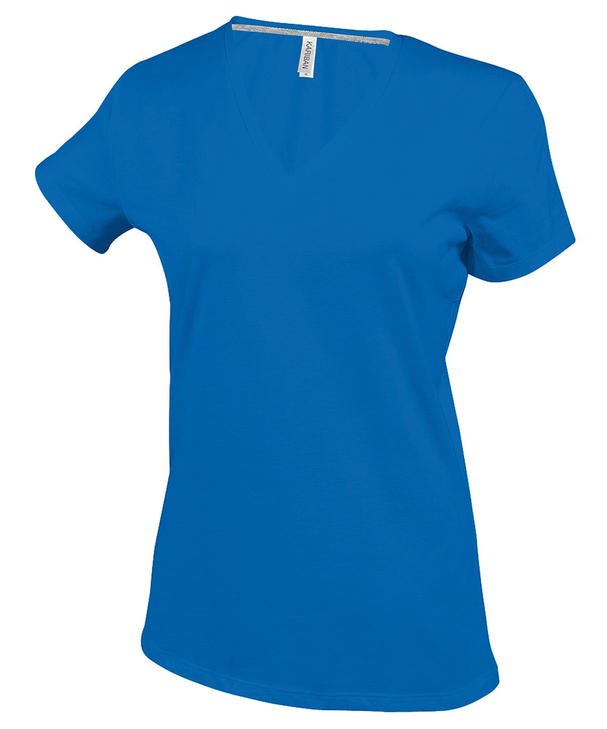 Ladies' short-sleeved V-neck T-shirt - Royal Blue