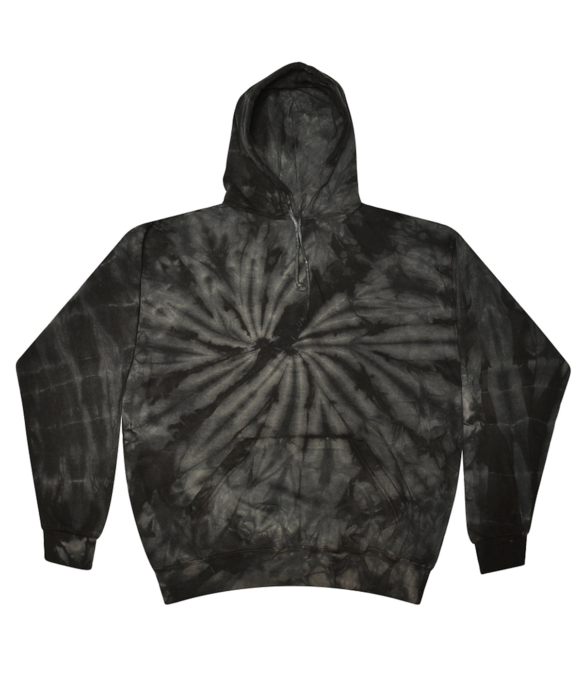 Rainbow tie-dye hoodie - Spider Black