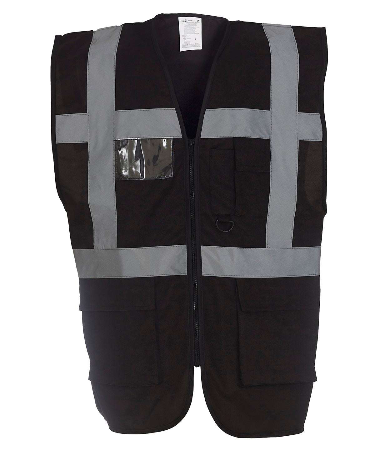 Multifunctional executive hi-vis waistcoat (HVW801) - Black