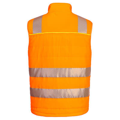 DX4 Hi-Vis Softshell Gilet - Orange/Black